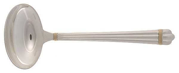 Aria Gold (Sterling, Gold Accent) Solid Gravy Ladle