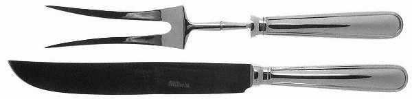Sevigne (Stainless) Small Stainless Blade 2-Piece Steak Carving Set