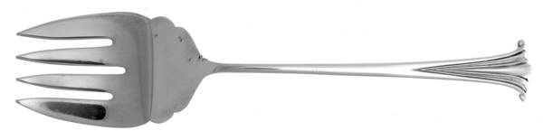 English Onslow (Sterling) Medium Solid Cold Meat Serving Fork