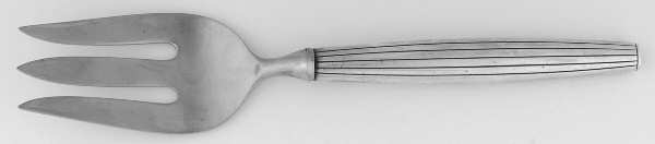 Jade-Lines (Sterling) Large Stainless-Tine Cold Meat Serving Fork by Contempra House