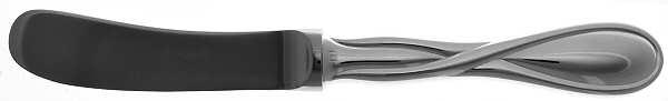 Galea (Silverplate, 2000) Butter Spreader Hollow Hdl-Paddle/Stainless Blade