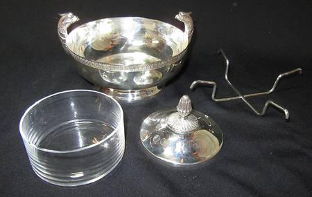 Malmaison-Beauharnais (Silverplate, Hollowware) 4 Piece Caviar Serving Set
