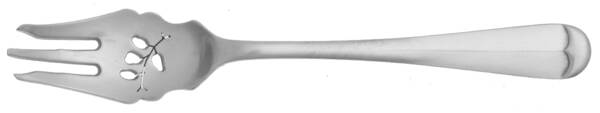 Queen Anne (Stainless, Satin) Pickle Fork Pierced with Short Handle HC