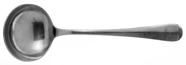 Queen Anne (Stainless, Satin) Large Gravy Ladle, Solid Piece