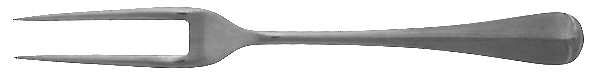 Queen Anne (Stainless, Satin) Small 2-Tine Cold Meat Serving Fork