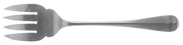 Queen Anne (Stainless, Satin) Medium Solid Cold Meat Serving Fork