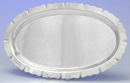 Sterling Hollowware Tray for Sterling Creamer & Sugar Set