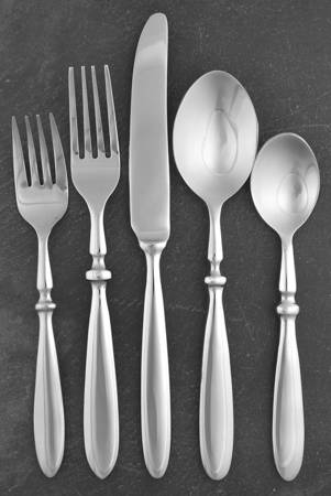 Townhouse (Stainless, Glossy) 5 Piece Place Setting