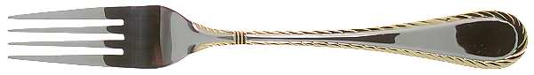 Carlyle (Stainless, Gold Accent) Fork