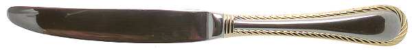 Carlyle (Stainless, Gold Accent) Modern Solid Knife