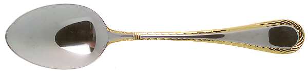 Carlyle (Stainless, Gold Accent) Tablespoon (Serving Spoon)