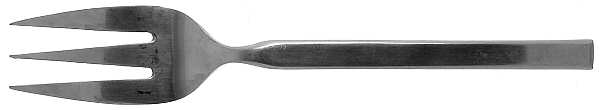 Suttan (Stainless, Satin, 18-8) Medium Solid Cold Meat Serving Fork