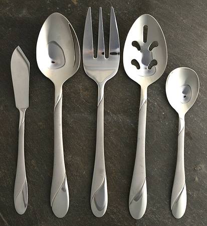 Swirl Sand (Stainless) 5 Piece Hostess Set