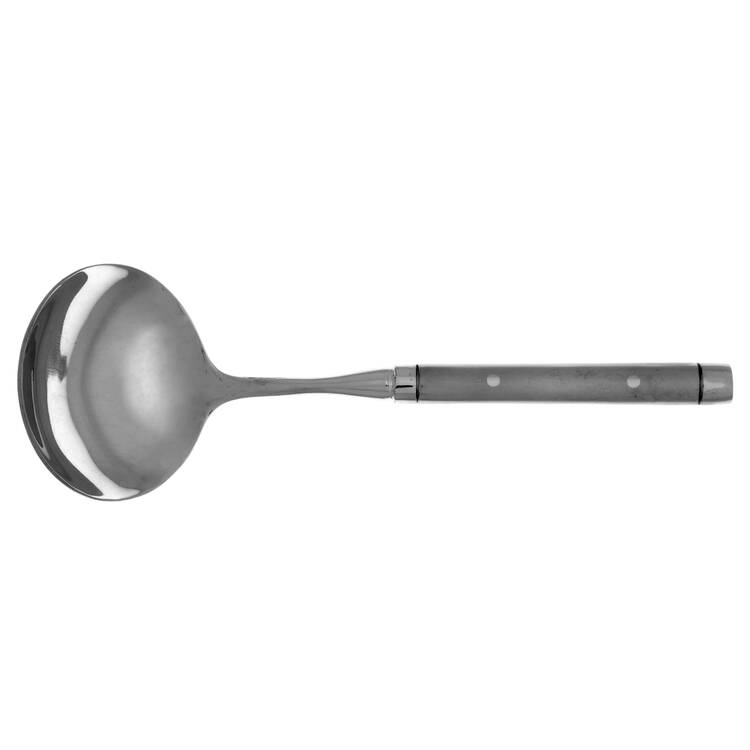 Tripoli II-Sand (Stainless) Gravy Ladle with No Spout Stainless Bowl HC