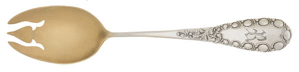 Stuart (Sterling) Monogram Ice Cream Fork by Campbell Metcalf
