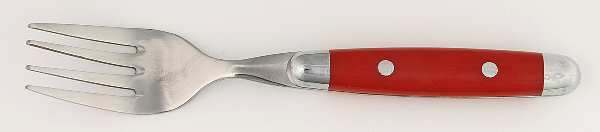 Jubilee-Red (Stainless, Plastic) Individual Salad Fork