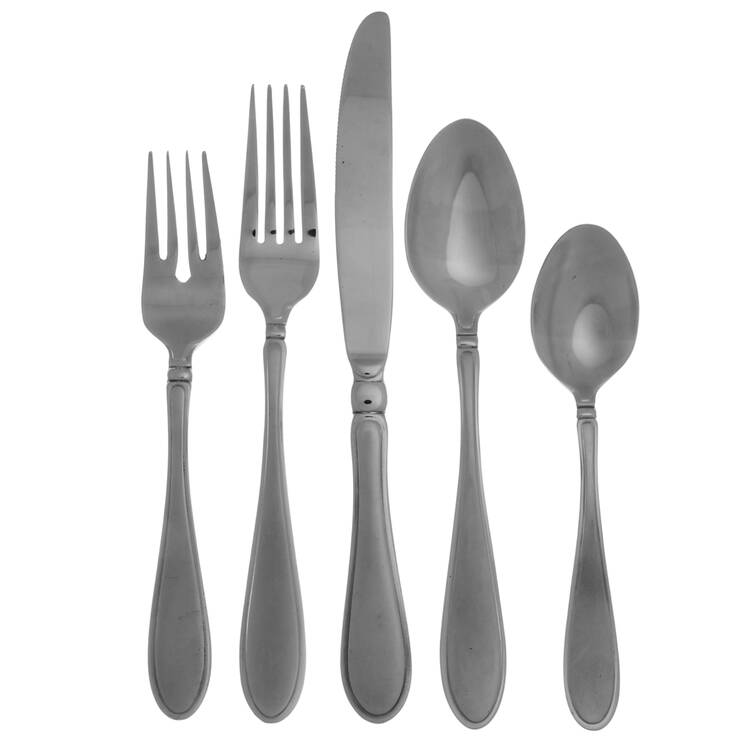 Cherish (Stainless, No Ridged Back) 5 Piece Place Setting