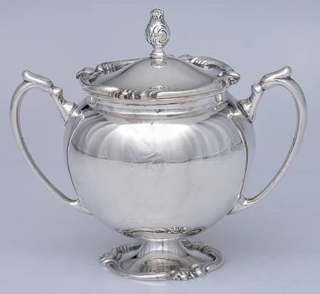 CXU5 (Sterling, Hollowware) Sugar Bowl & Lid