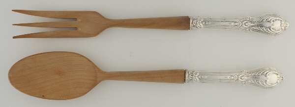 Cwv4 (Sterling) Wooden Bowl 2-Piece Salad Set