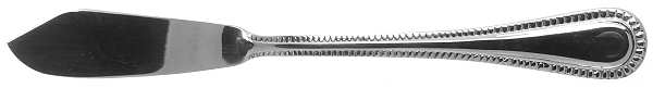 Tuscan Bead (Stainless) Flat Handle Master Butter Knife