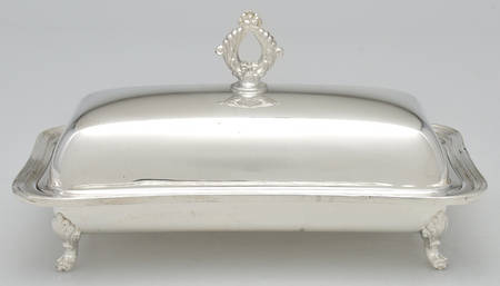 Silverplate Hollowware 1/4 Pound Covered Butter Dish by Crescent Silverware