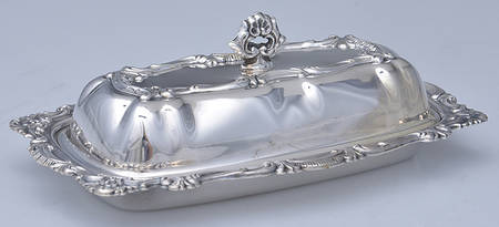 Silverplate Hollowware 1/4 Pound Covered Butter Dish