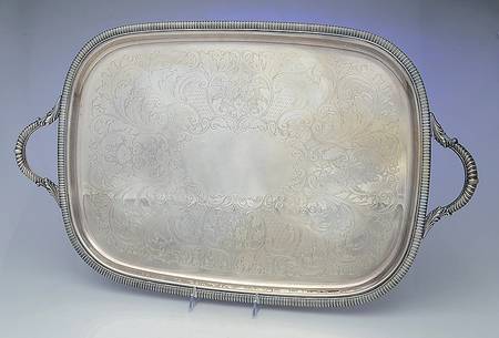 3150 (Silverplate, Hollowware) Silverplate Waiter Tray