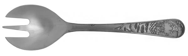 Deer (Stainless) Pierced Solid Serving Spoon