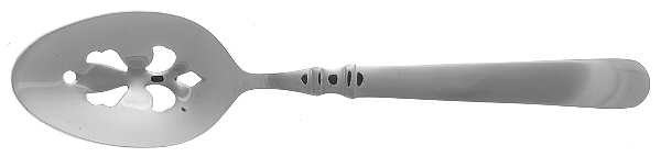 Oxford-Glossy (Stainless) Pierced Tablespoon (Serving Spoon) by Cuisinart Flatware