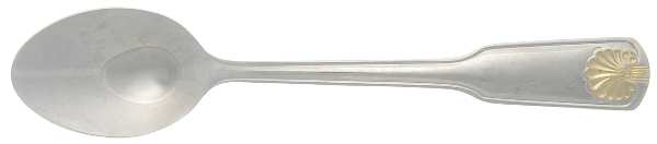 Shell-Gold Accent (Stainless) Place/Oval Soup Spoon