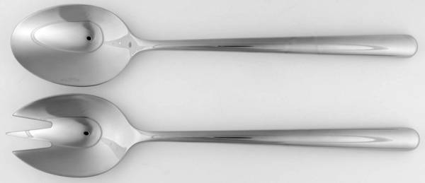 Charlotte (Stainless) (2 Pc) Solid Salad Set
