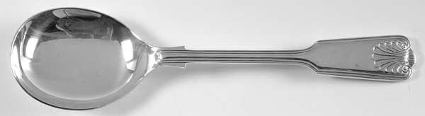 Fiddle Thread & Shell (Silverplate) Round Bowl Soup Spoon (Gumbo)