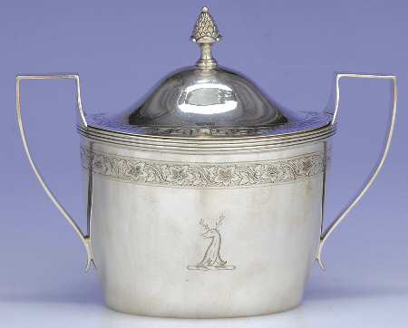 C3B1 (Sterling, Hollowware) Sugar Bowl & Lid