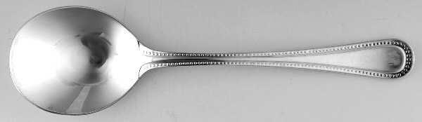 Bead (Silverplate) Round Bowl Soup Spoon (Gumbo)