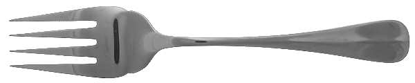 CUI20 (Stainless) Medium Solid Cold Meat Serving Fork by Cuisinart Flatware