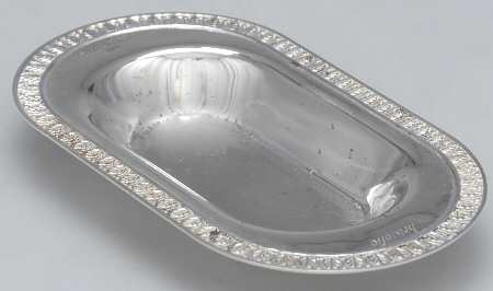 Malmaison (Sterling, Hollowware) Metal Stand for Crystal Salt & Pepper Shakers