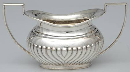 02000 (Silverplate, Hollowware) Silverplate Open Sugar Bowl by Cheltenham & Co Ltd