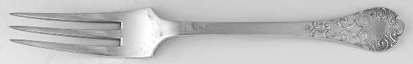 Charles II (Sterling) Luncheon/Dessert Fork, Solid Piece by Carrington & Co