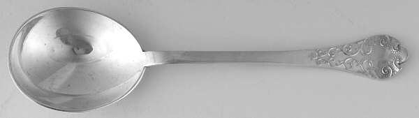 Charles II (Sterling) Round Bowl Soup Spoon (Gumbo) by Carrington & Co