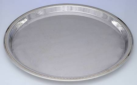 Silverplate Hollowware 21" Round Platter