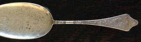 CFH4  Solid Bright Cut Vegetable Serving Spoon