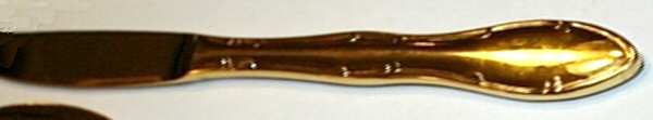 CSS13-Gold Electroplate Modern Solid Knife