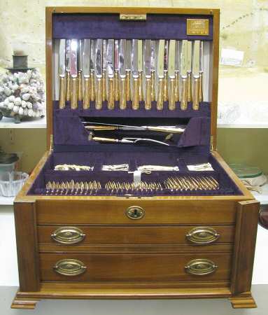 Old English Gold-Gold Vermeil (Sterling) Fork
