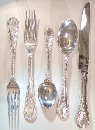 Victorian Bead (Silverplate) Fork