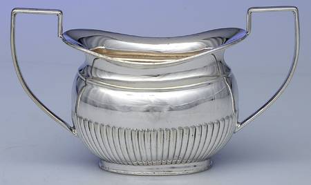 02021 (Silverplate, Hollowware) Silverplate Open Sugar Bowl by Cheltenham & Co Ltd