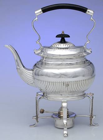 02021 (Silverplate, Hollowware) Kettle, Stand & Burner by Cheltenham & Co Ltd