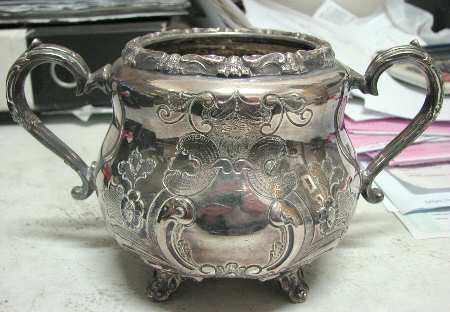 1728 (Silverplate, Hollowware) Sugar Bowl No Lid by Cooper Bros & Sons