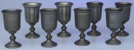C5L1 Pewter Hollowware Water Goblet - Set of 8