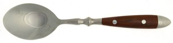 Bistro Woodgrain Brown (Stainless) Place/Oval Soup Spoon by Chefs