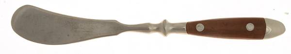 Bistro Woodgrain Brown (Stainless) Flat Handle Butter Spreader